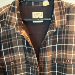 RedHead Brown and Black Checkered Shirt